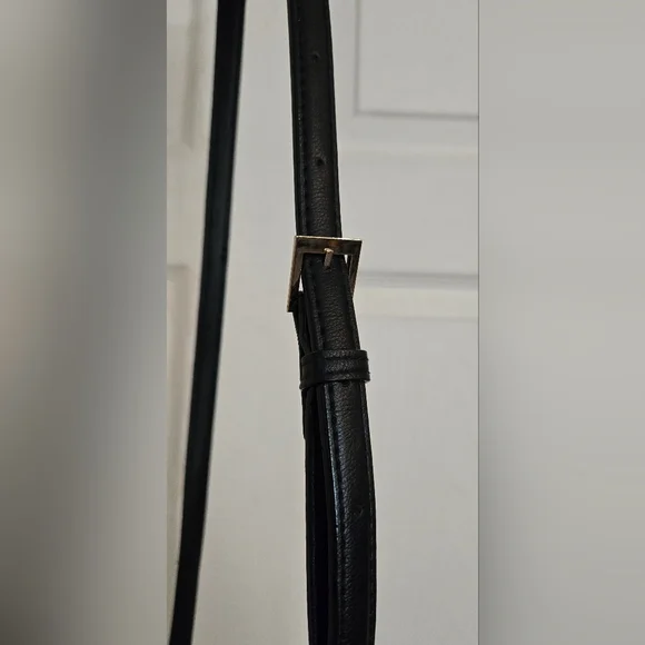 Victoria's Secret Structured Satchel Straw Tote Black Tan Women Crossbody NWOT - Picture 6 of 16